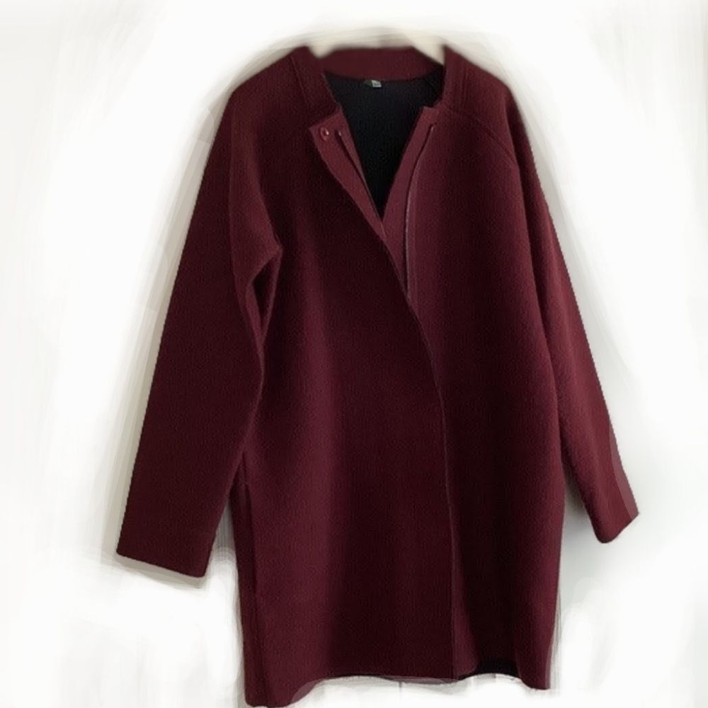 Ann Taylor LP Wine Wool Coat Jacket